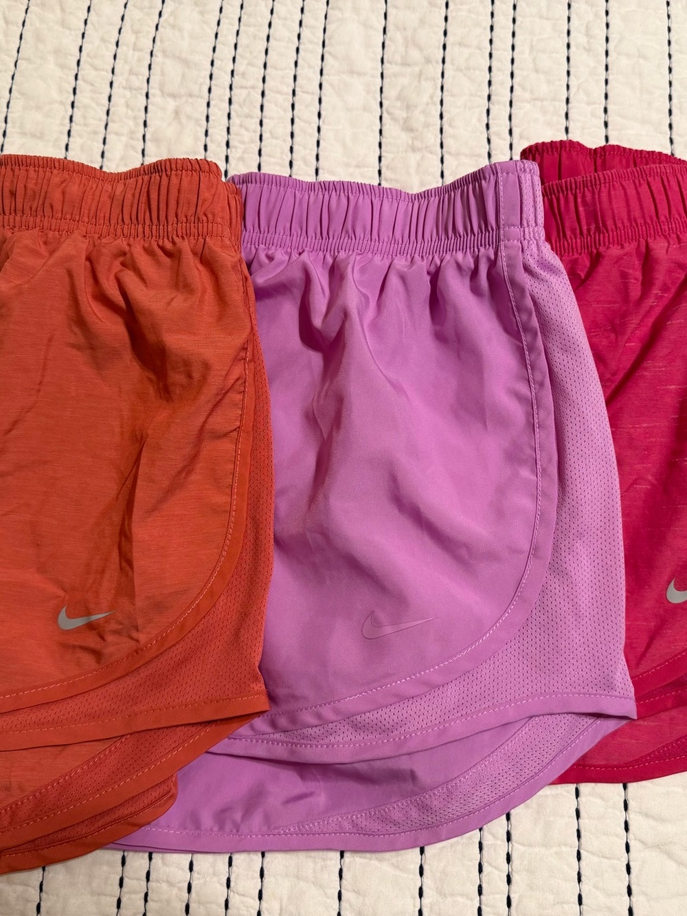 Nike Womens Dri-fit Athletic Shorts - Pink, Coral, Fuchsia